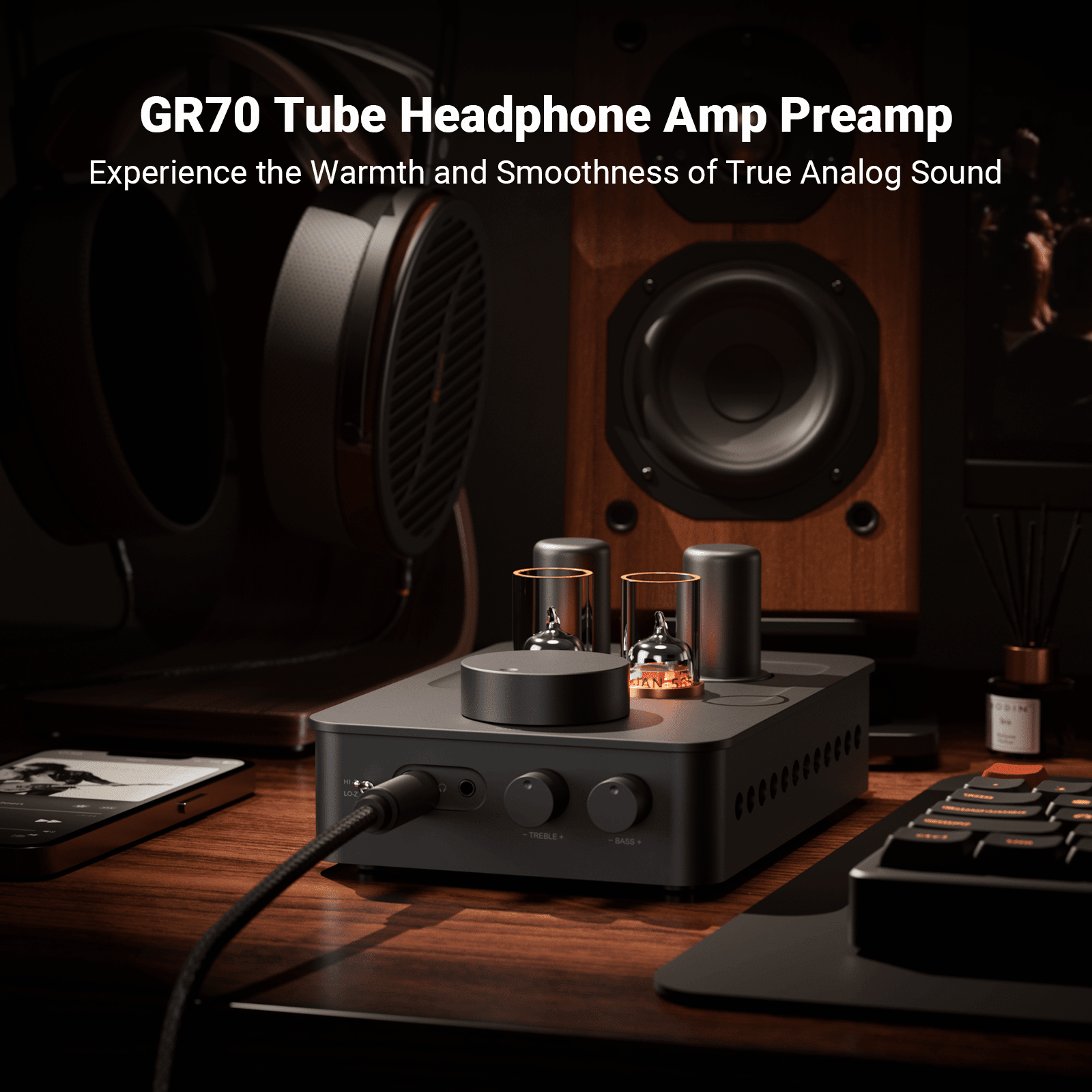 Fosi Audio GR70 Tube Headphone Amp