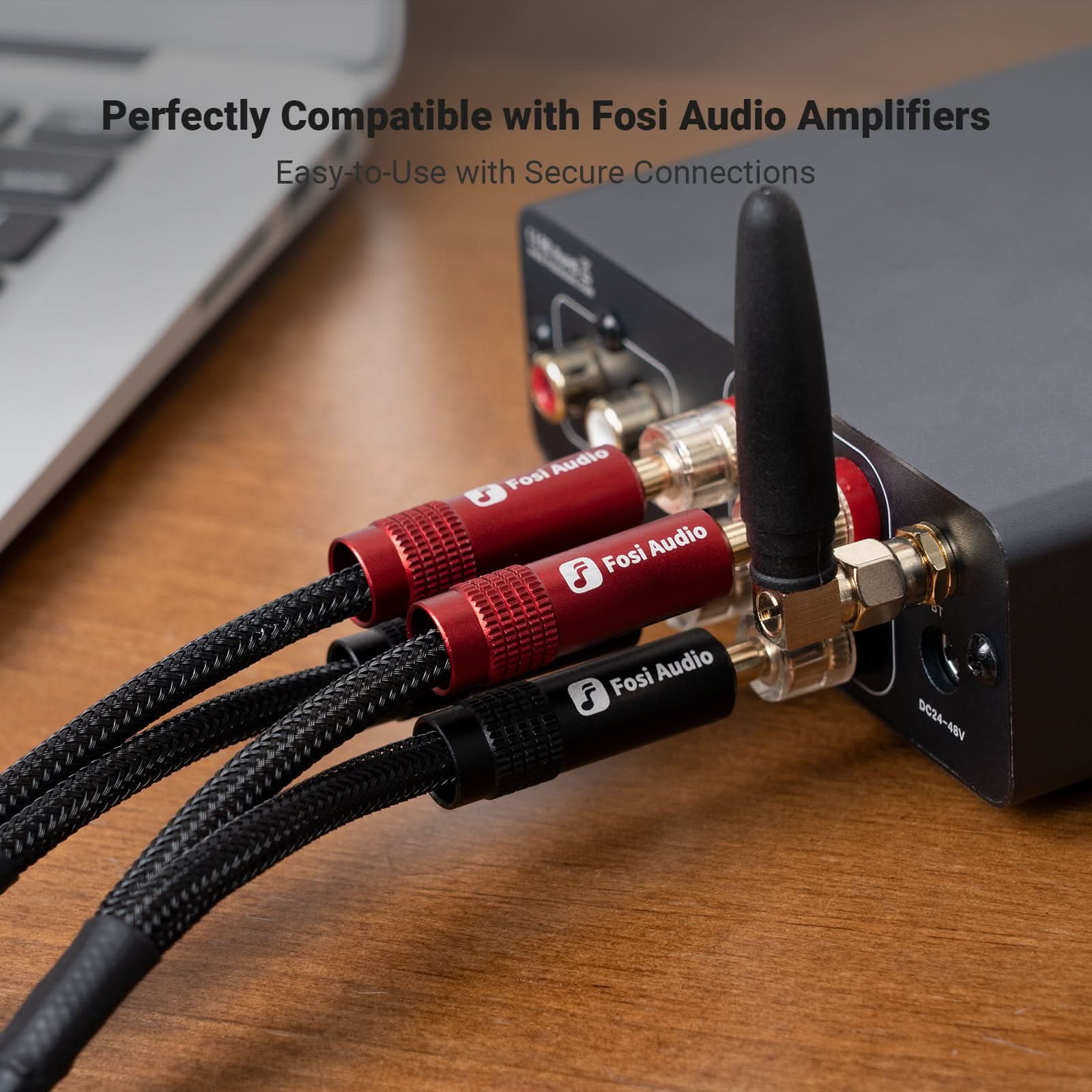 Fosi Audio Speaker Banana Plugs 2 Pairs