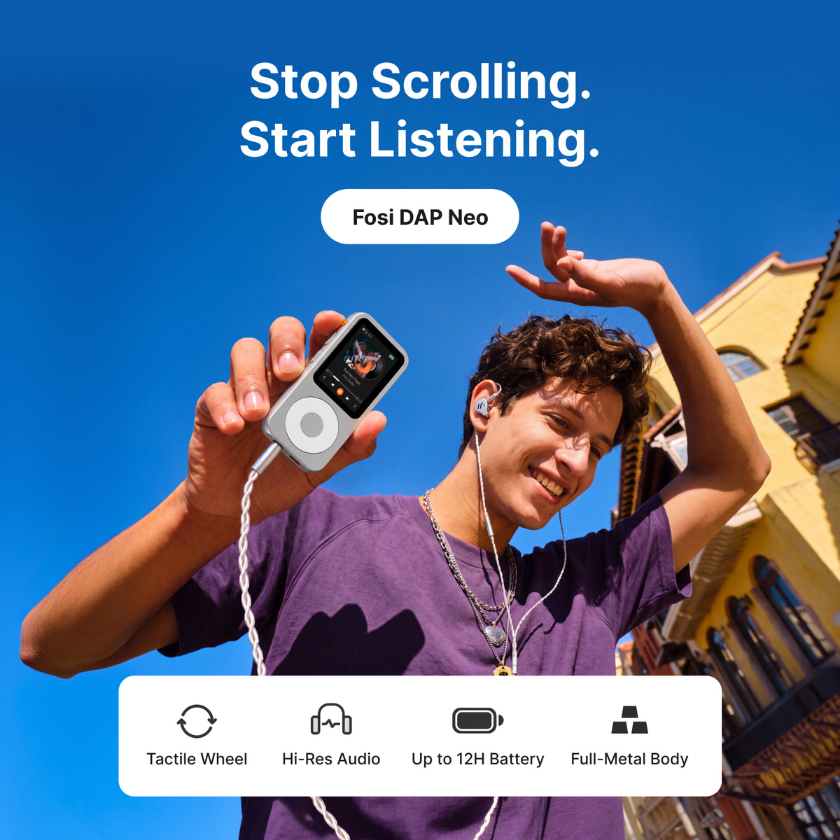 Fosi Audio DAP Neo Modern Classic MP3 Player