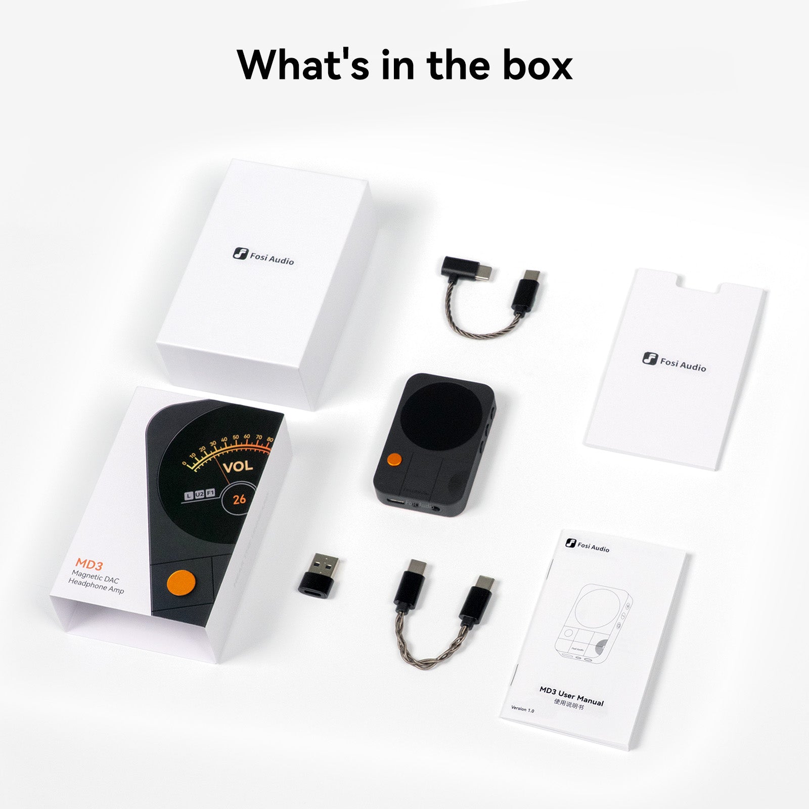 Fosi Audio MD3 MagDac Portable DAC & Headphone Amplifier