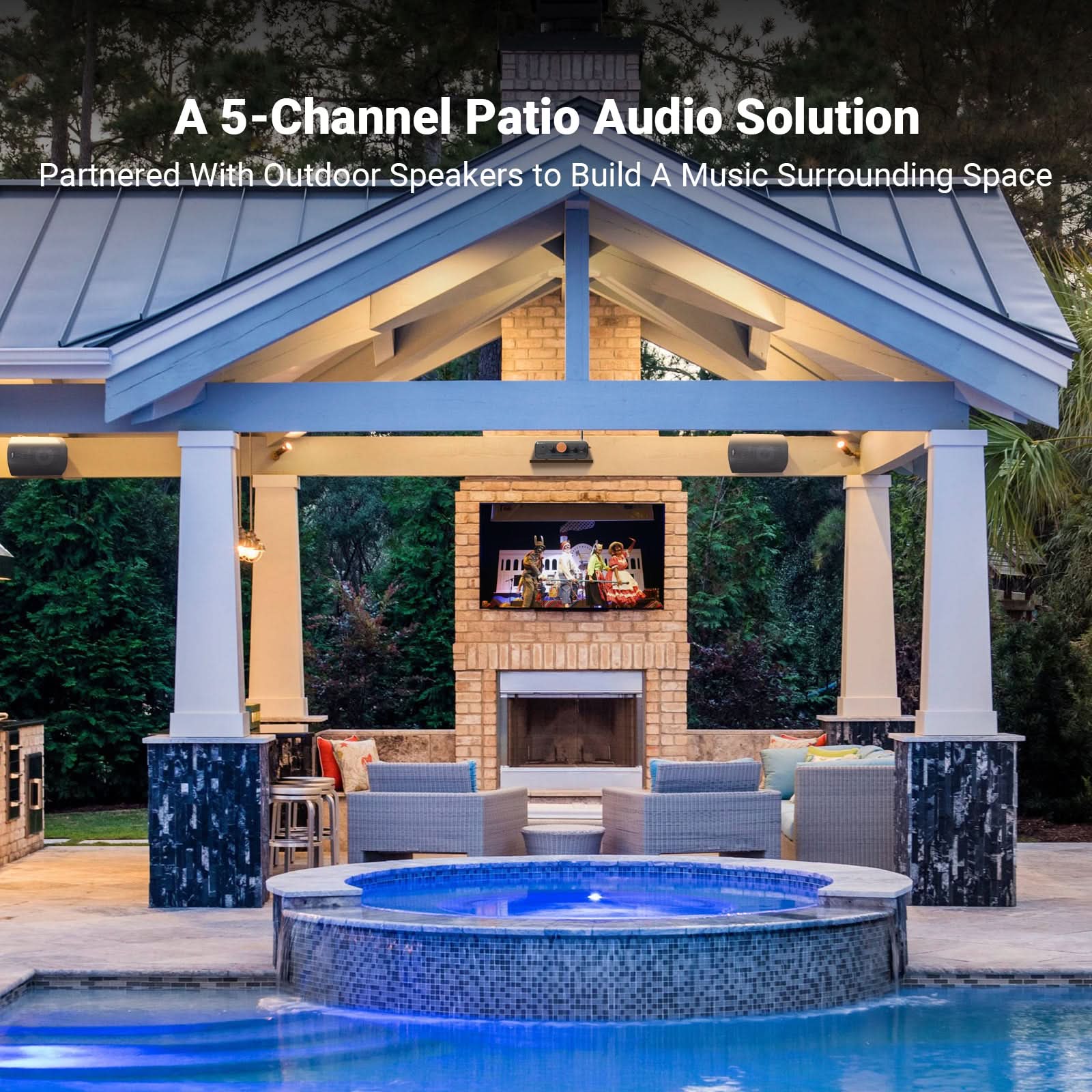 Fosi Audio HT4S 4.1/5 Channel Bluetooth Amplifier