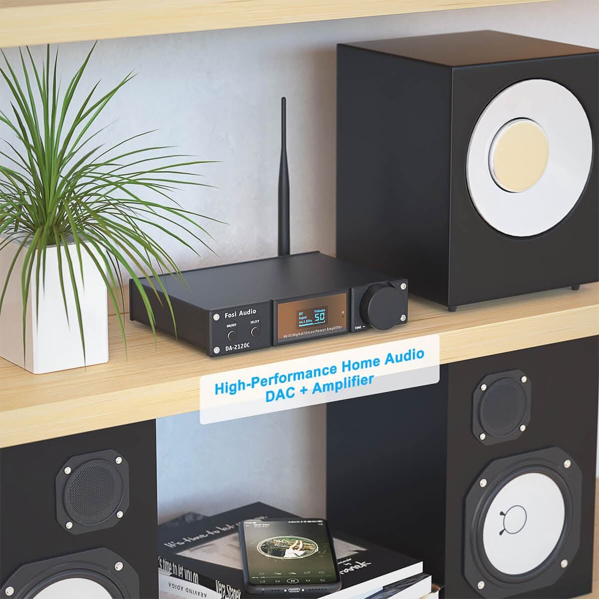 Fosi Audio DA2120C 2.1 Ch Integrated Amplifier - Fosi Audio