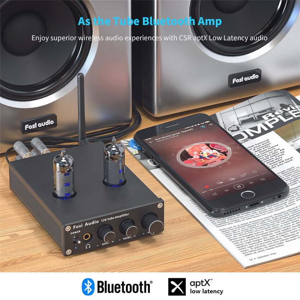 Fosi Audio T20 Bluetooth Tube Amplifier - Fosi Audio