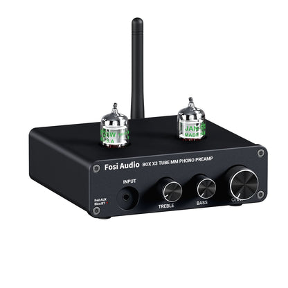 Fosi Audio Box X3 Bluetooth Vacuum Tube Phono Preamp