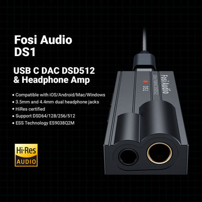 Fosi Audio DS1 Dongle DAC Headphone Amplifier