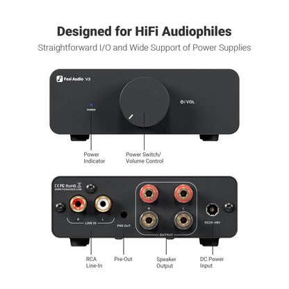 Fosi Audio V3 Mini Stereo Amplifier