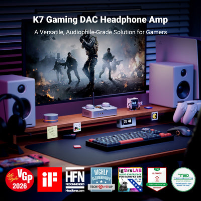 Fosi Audio K7 Desktop DAC Headphone Amplifier