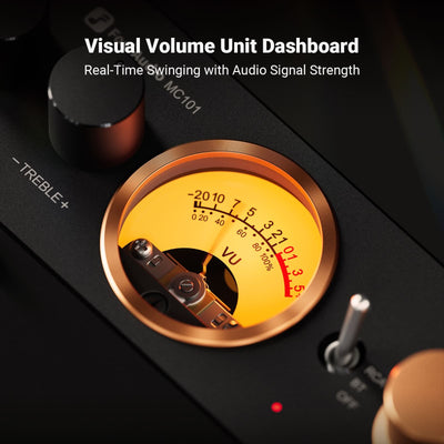Fosi Audio MC101 VU Meter Stereo Amplifier