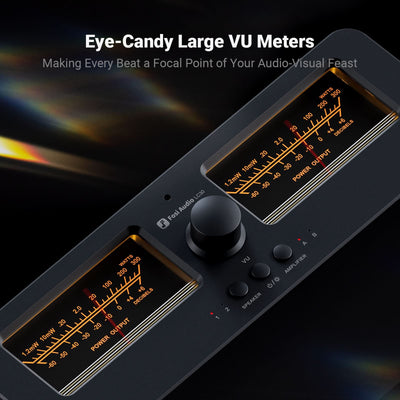 Fosi Audio LC30 VU Meter Amplifier Speaker Selector