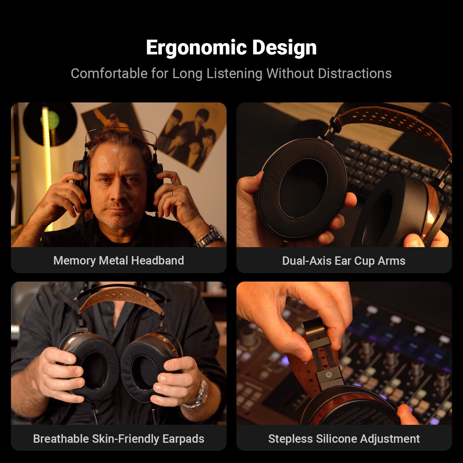 Fosi Audio i5 Open-Back Planar Magnetic Headphones