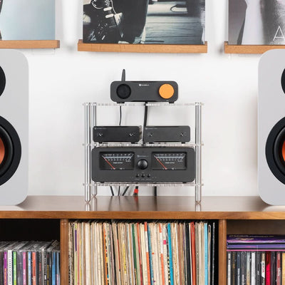 Fosi Audio 3-Layer Acrylic Rack for Audio Components