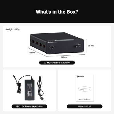 Fosi Audio V3 Mono Monoblock Power Amplifier