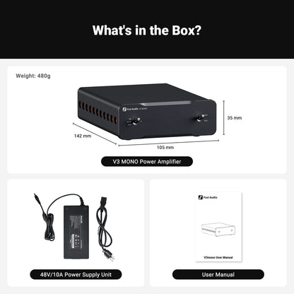 Fosi Audio V3 Mono Monoblock Power Amplifier