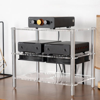 Fosi Audio 3-Layer Acrylic Rack for Audio Components