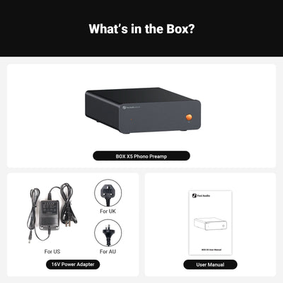 Fosi Audio Box X5 Phono Preamplifier