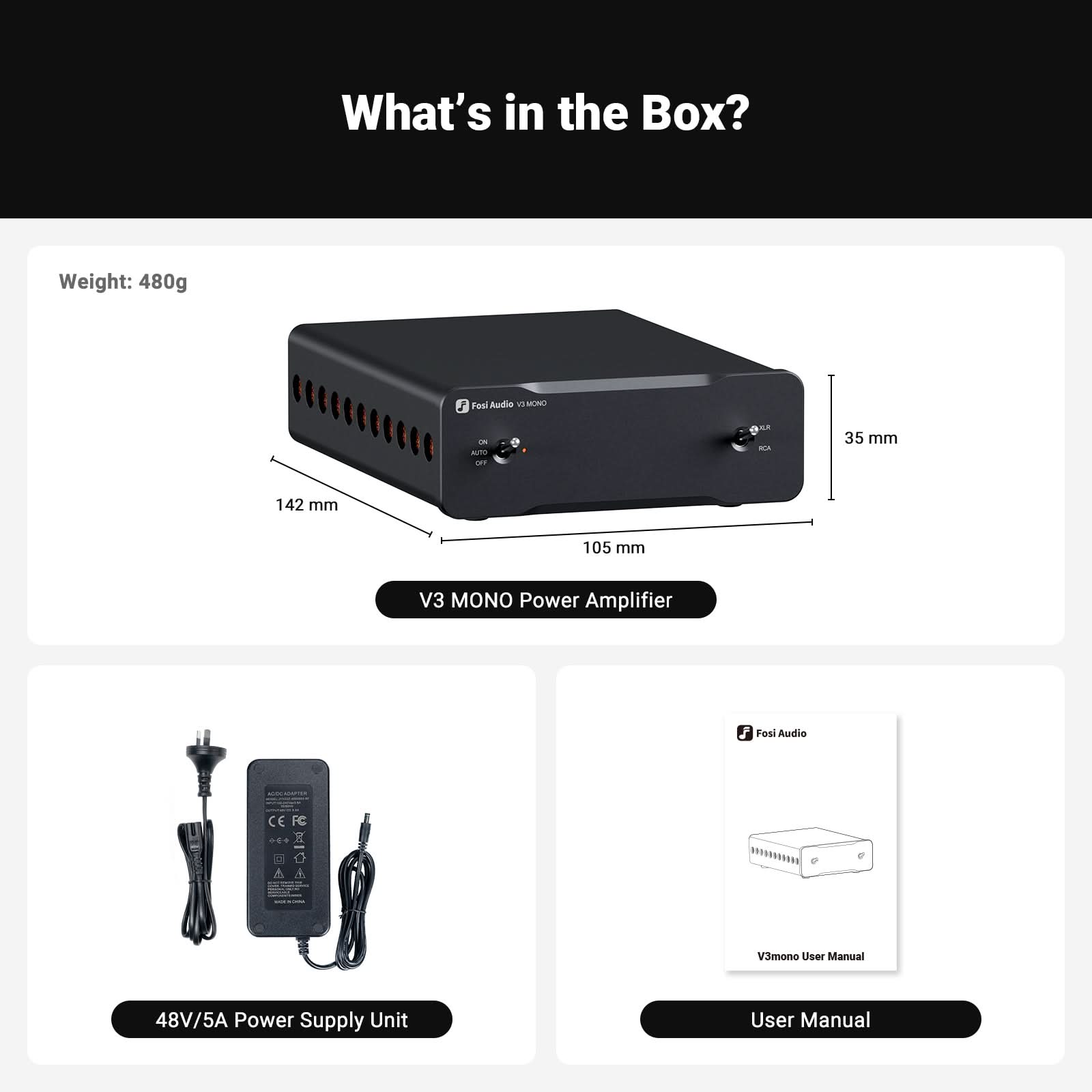 Fosi Audio V3 Mono Power Amplifier – Fosi Audio EU