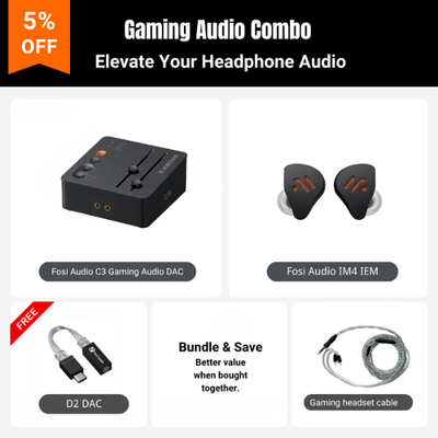 Fosi Audio StepSense C3 Gaming Audio DAC & Headphone Amp
