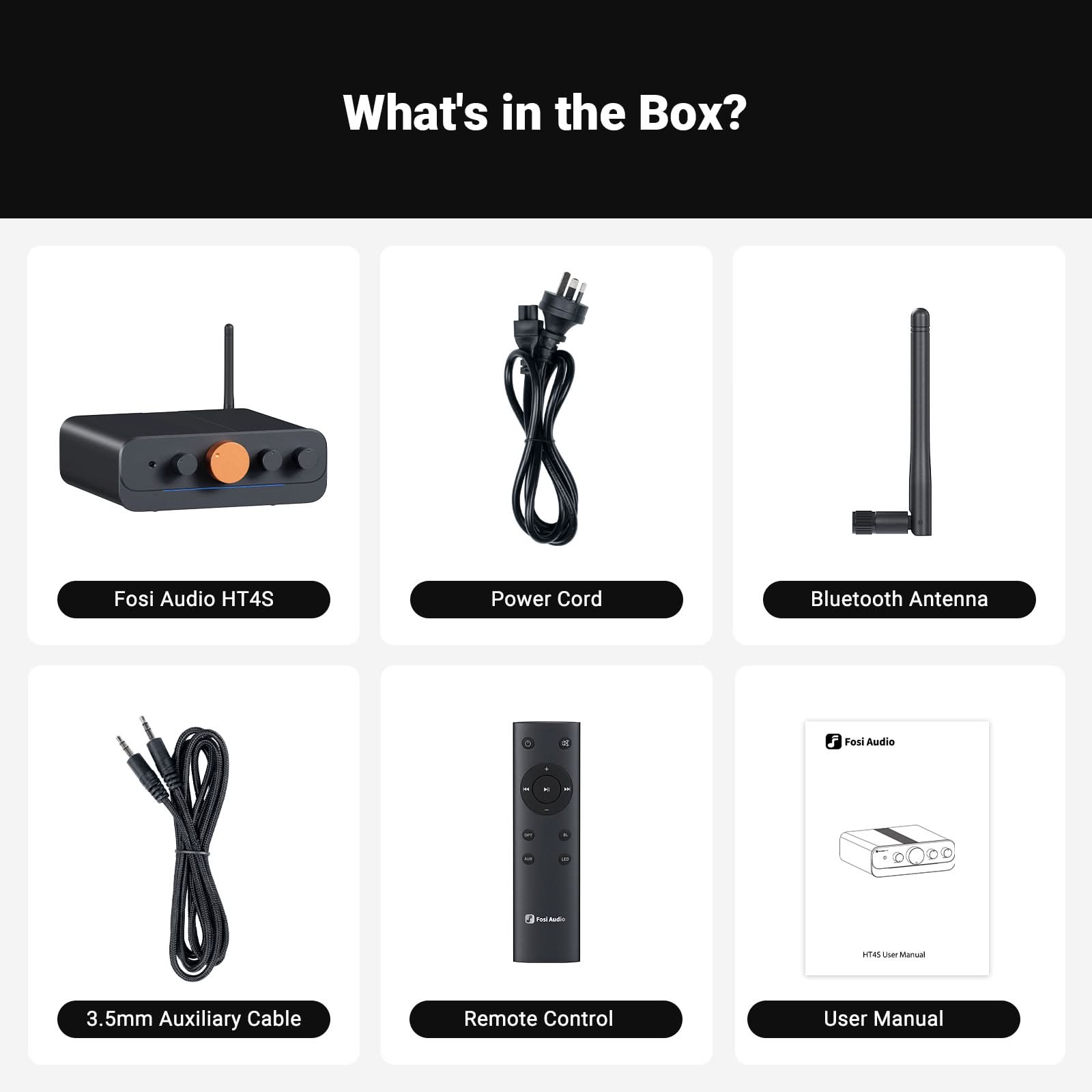 Fosi Audio HT4S 4.1/5 Channel Bluetooth Amplifier