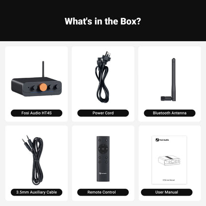 Fosi Audio HT4S 4.1/5 Channel Bluetooth Amplifier