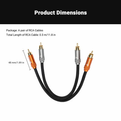 Fosi Audio RCA Cables for Home Audio Systems