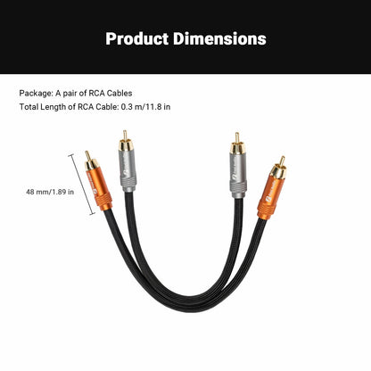 Fosi Audio RCA Cables for Home Audio Systems