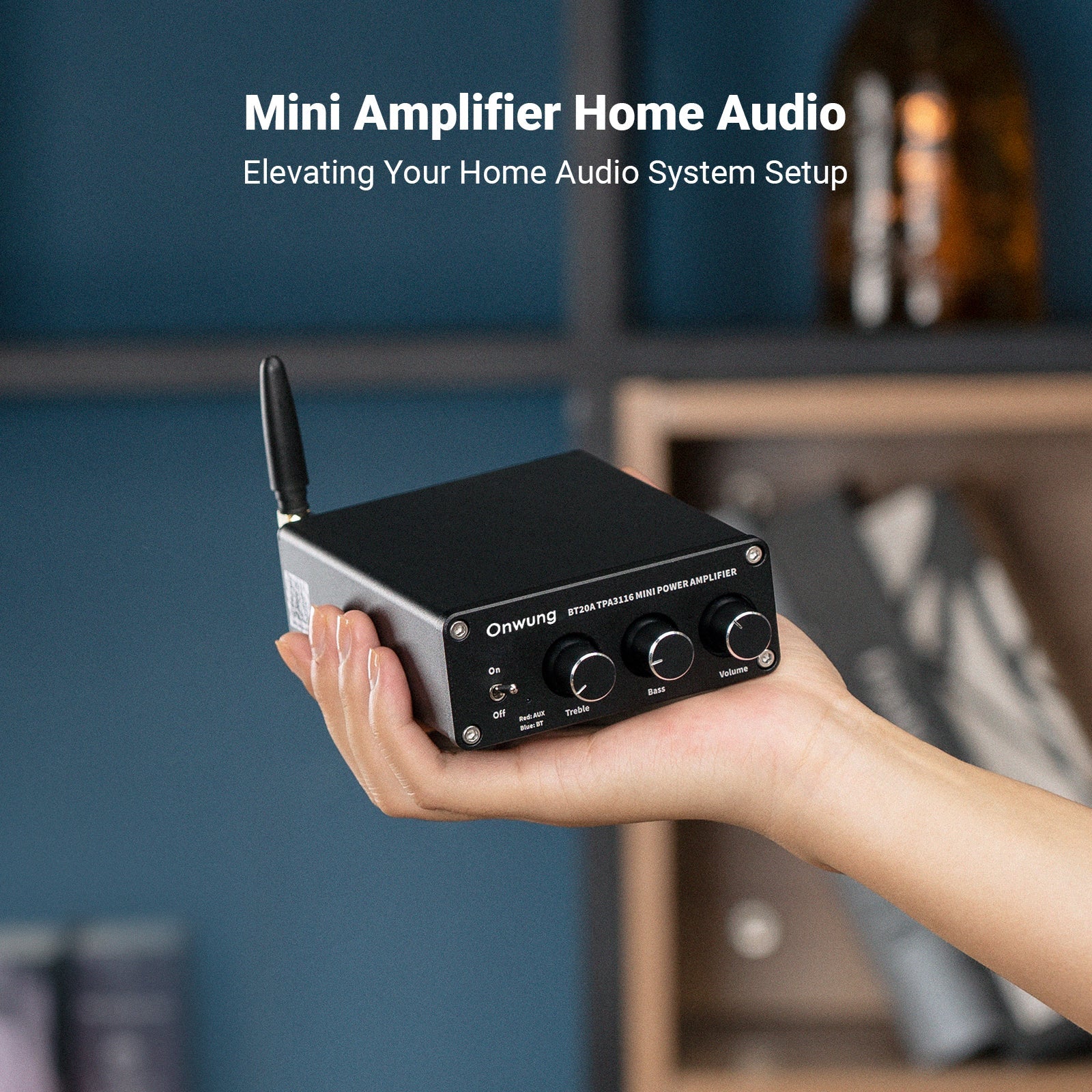 Onwung BT20A Bluetooth Stereo Amplifier