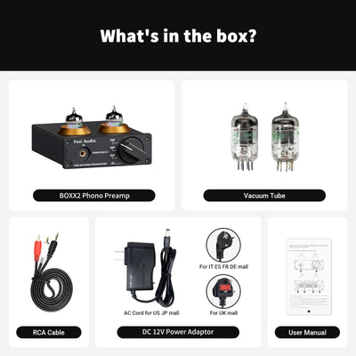 Fosi Audio Box X2 MM Turntable Phono Preamplifier