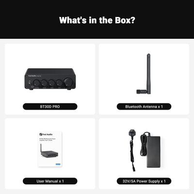 Fosi Audio BT30D Pro 2.1 Channel Bluetooth Amp