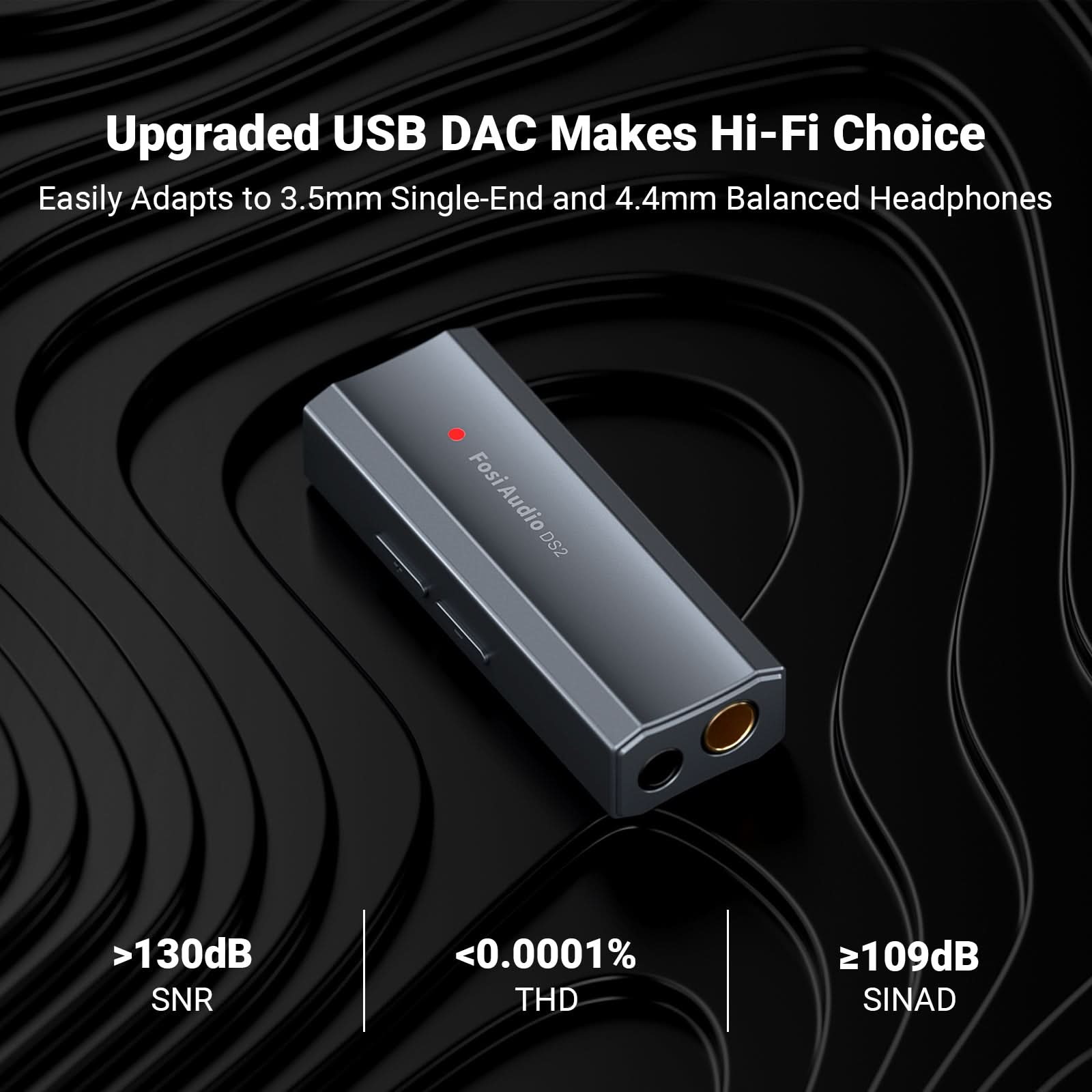 Fosi Audio DS2 Dongle DAC Headphone Amplifier