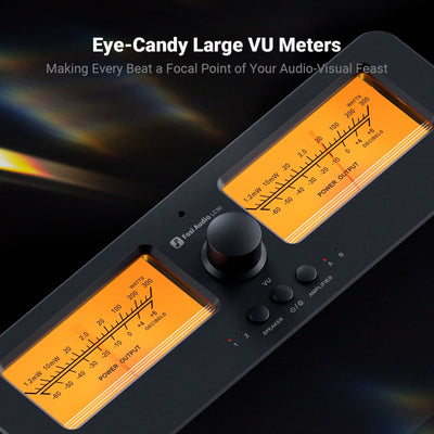 Fosi Audio LC30 VU Meter Amplifier Speaker Selector