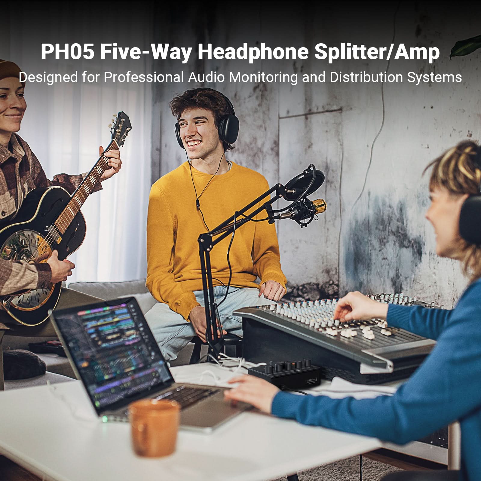 Fosi Audio PH05 5 Channel Headphone Amplifier