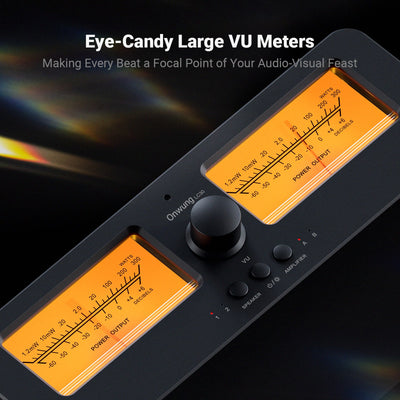 Onwung LC30 VU Meter Amplifier Speaker Selector