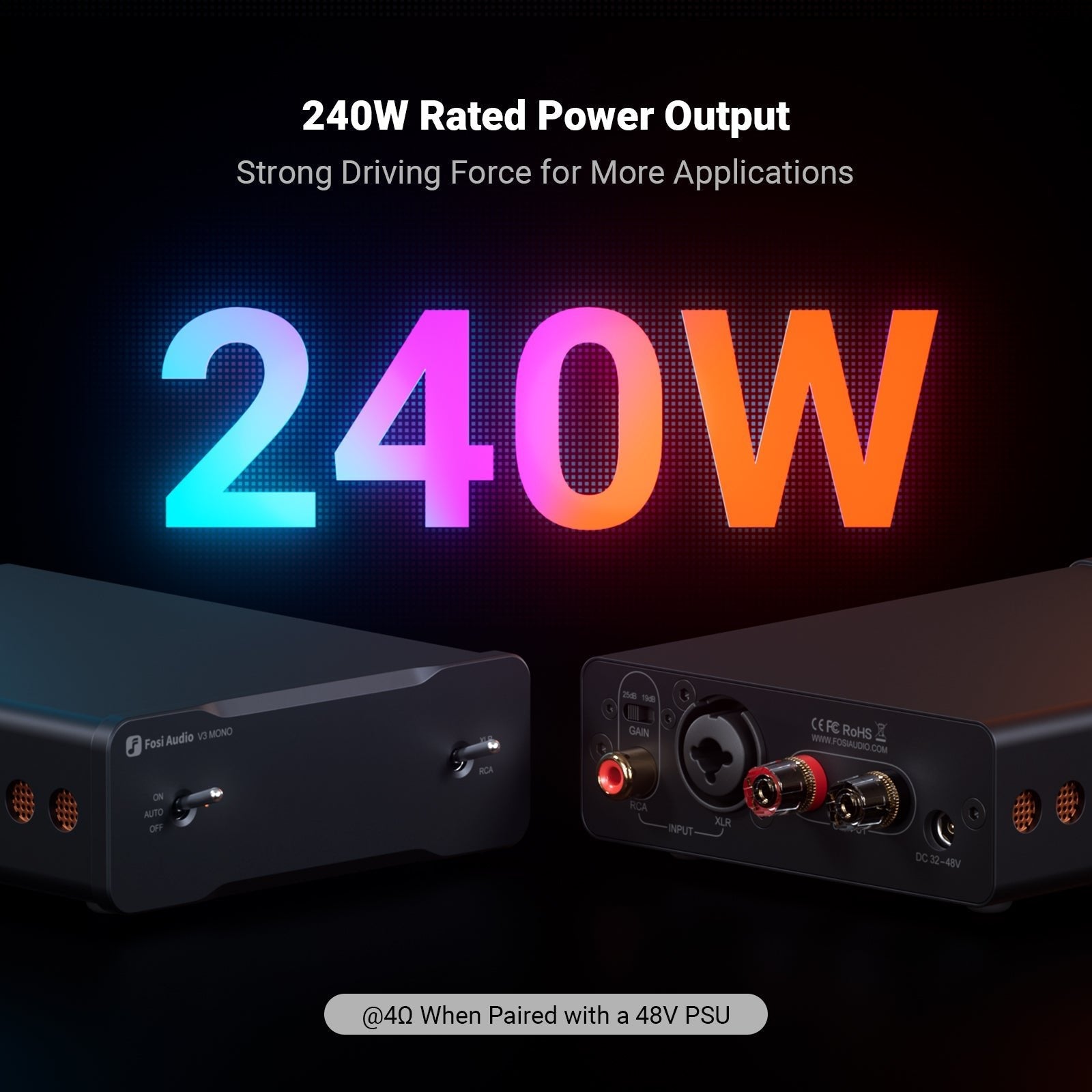 Fosi Audio V3 Mono Power Amplifier – Fosi Audio EU