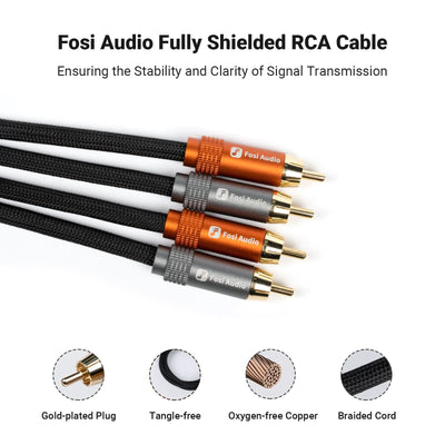 Fosi Audio RCA Cables for Home Audio Systems