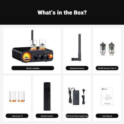 Fosi Audio MC331 Tube Integrated Bluetooth Amp
