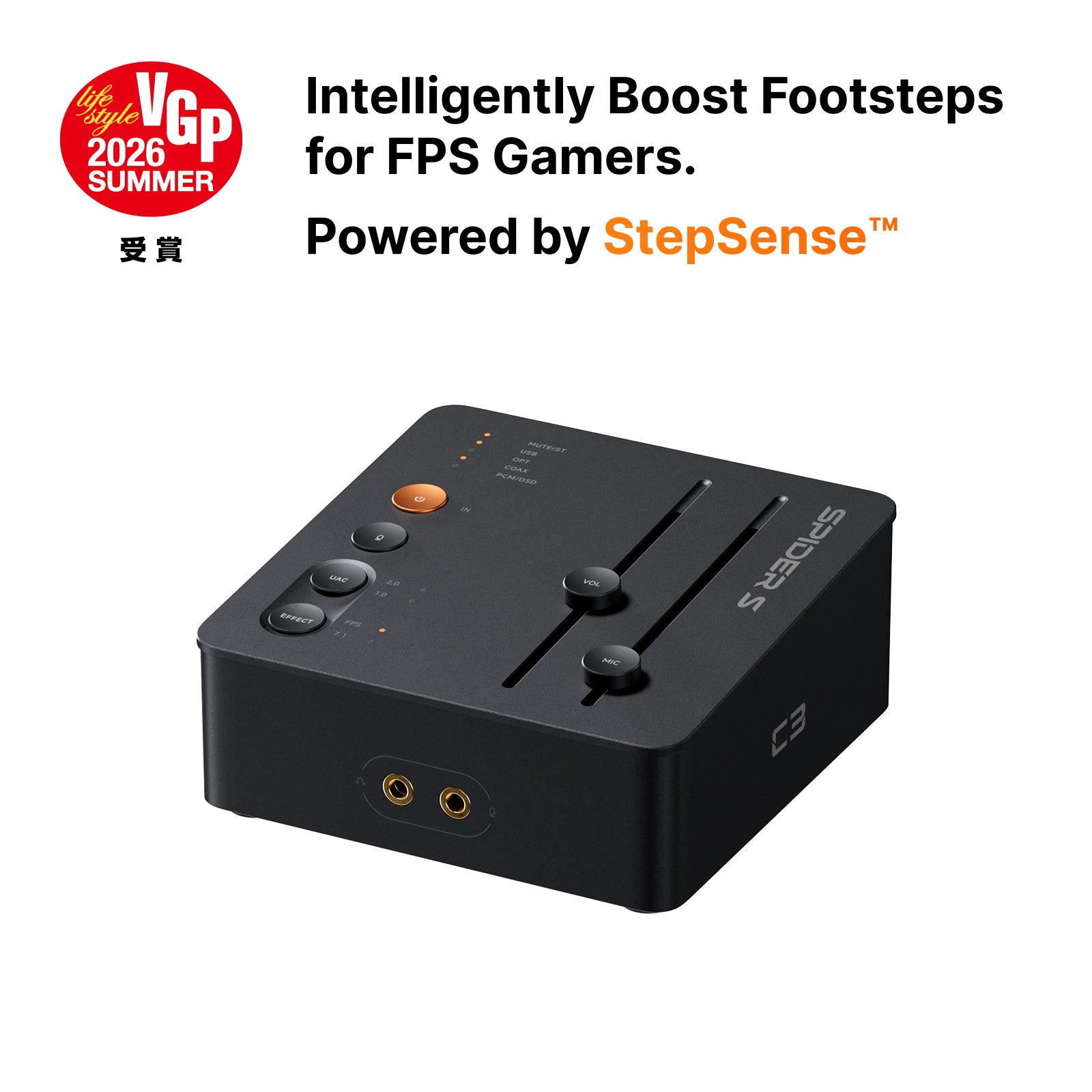 Fosi Audio StepSense C3 Gaming Audio DAC & Headphone Amp
