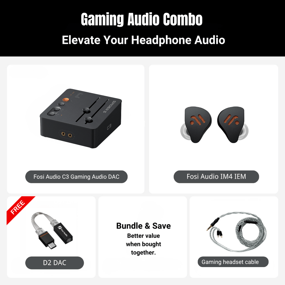 Fosi Audio StepSense C3 Gaming Audio DAC & Headphone Amp