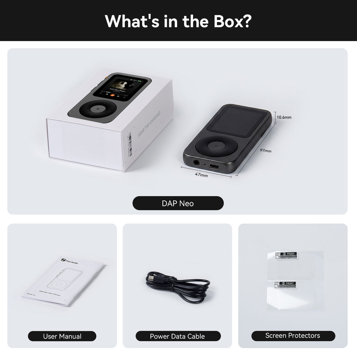 Fosi Audio DAP Neo Modern Classic MP3 Player