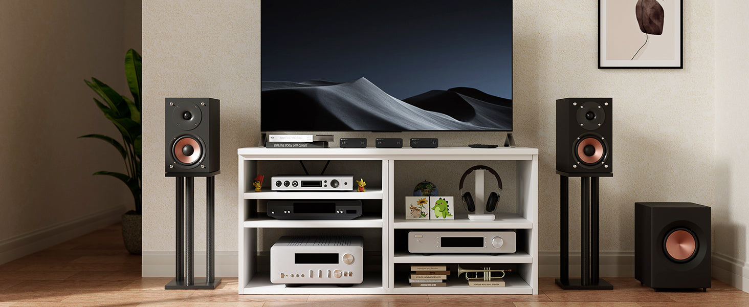 home audio sound system with Fosi Audio audiophile-grade amplifier