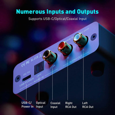 Fosi Audio K5 Pro Gaming DAC Headphone Amplifier - Fosi Audio