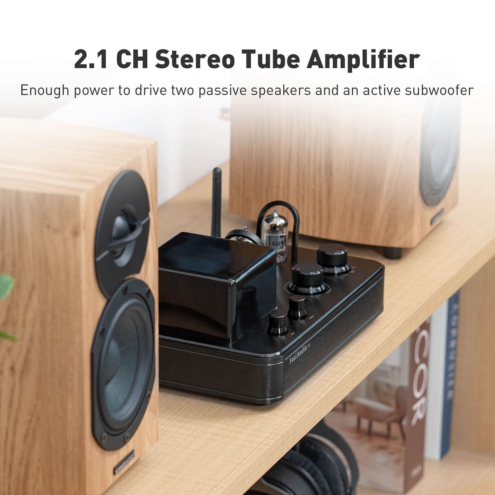 Fosi Audio T3 Bluetooth 5.0 Hybrid Stereo Tube Amp Class AB – Fosi