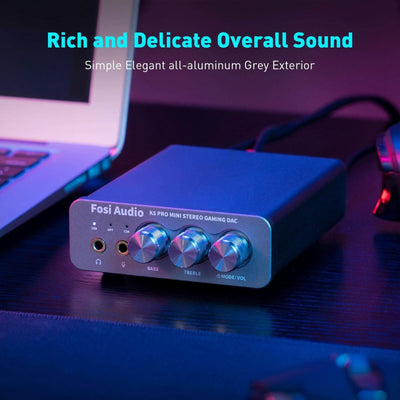 Fosi Audio K5 Pro Gaming DAC Headphone Amplifier - Fosi Audio