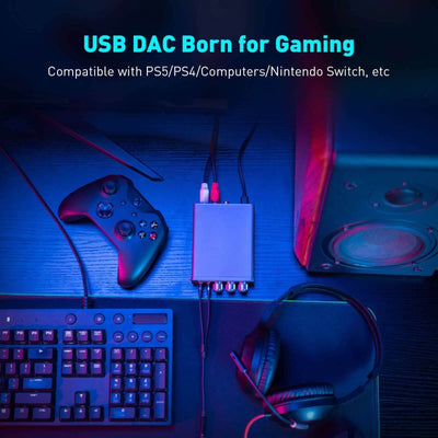 Fosi Audio K5 Pro Gaming DAC Headphone Amplifier - Fosi Audio