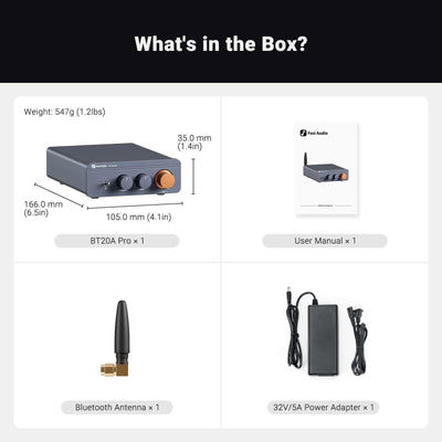 Fosi Audio BT20A Pro Bluetooth Stereo Power Amp - Fosi Audio