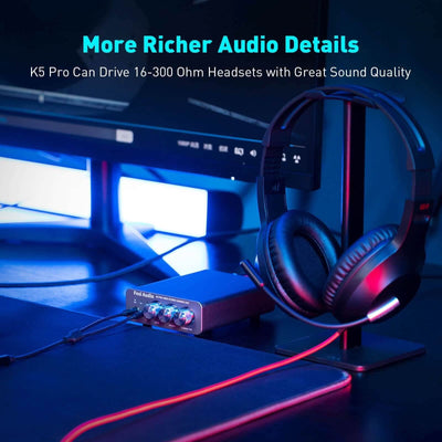 Fosi Audio K5 Pro Gaming DAC Headphone Amplifier - Fosi Audio