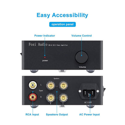 Fosi Audio HD - A1 Hi - Fi Home Class AB Power Amplifier - Fosi Audio
