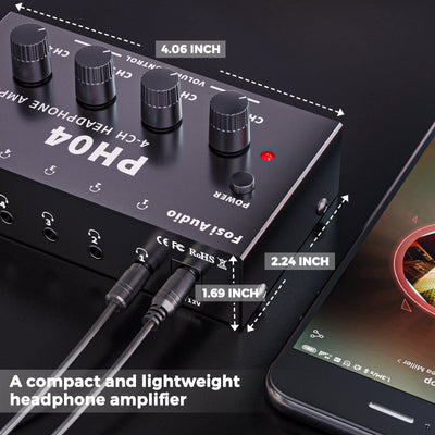 Fosi Audio PH04 4 Channel Headphone Amplifier - Fosi Audio