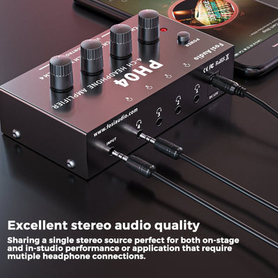 Fosi Audio PH04 4 Channel Headphone Amplifier - Fosi Audio