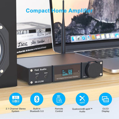 Fosi Audio DA2120C 2.1 Ch Integrated Amplifier - Fosi Audio