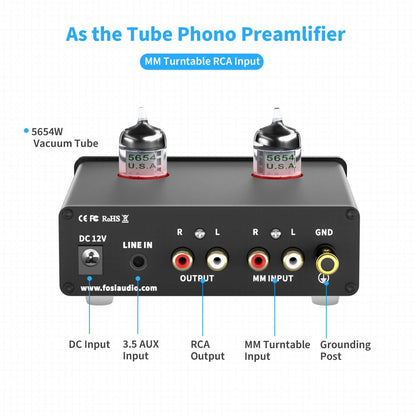 Fosi Audio Box X4 MM Turntable Phono Preamplifier - Fosi Audio